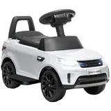 aiyaplay Land Rover Kinder Elektroauto 2 in 1 6V Kinderauto mit Rutschmodus, Musik, Hupe, Elektrofahrzeug, Rutschauto, Rutscherfahrzeug mit Scheinwerfer, 3 km/h, für 1,5-5 Jahre Kinder, Weiß