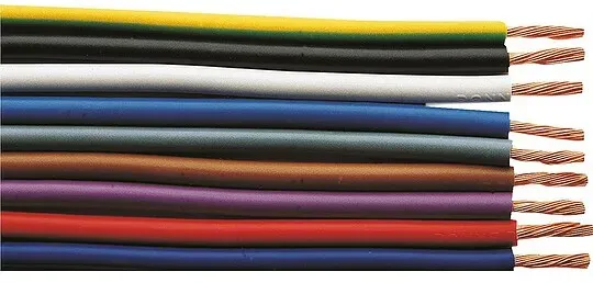 Isolierte Starkstromleitung H07V-K flexibel, 1 x 16 mm2 hellblau - Rolle 100 m ** 1m/3,32 EUR