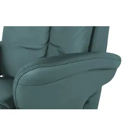 HIMOLLA Fernsehsessel 7418 Leder 81 x 111 x 95 cm Türkis/Petrol elektrisch mit Massagefunktion