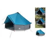 vidaXL Tipi-Familienzelt 10 Personen Blau Wasserdicht