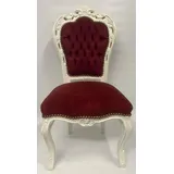Casa Padrino Barock Esszimmer Stuhl Bordeaux Creme HandgefertigtAntik Stil