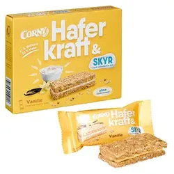 CORNY Haferkraft & SKYR Vanille Müsliriegel 3 Riegel