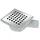 Creavit Bodenablauf PVC mit Edelstahlgitter 150 x 150 mm