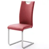 MCA Furniture Freischwinger Paulo Kunstleder rot 4er Set