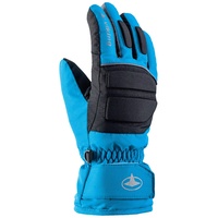 VIKING Felix Kinder Skihandschuhe Atmungsaktiv Warm Ski Snowboard Handschuhe - blau-schwarz, 5