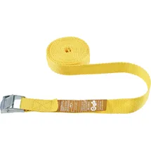 CONMETALL MEISTER Connex Zurrgurt Mit Schloss, 3,5 m x 25 mm bis 250 kg maximale Belastbarkeit - Klemmschloss, ohne Haken - Aus Polypropylen / Spanngurt / Ladungssicherung / Ratschengurt / DY270554