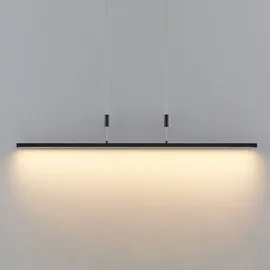 LINDBY LED-Hängelampe Arneja, schwarz, CCT, höhenverstellbar