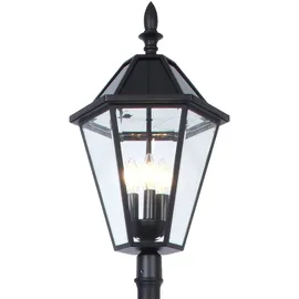 Lutec Außenstandleuchte Edelstahl, Glas 227,0 cm Solarzelle IP44 grau