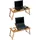 Tectake Laptoptisch aus Holz, höhenverstellbar, 72x35x26cm 72 x 35 x 26 cm braun | Gr.: onesize