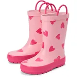 Tchibo - Kinder-Regenstiefel - Gr. 30-31 - hellrosa/print