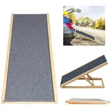 BRIEFNESS Hundetreppe Auto klappbar Kletterhilfe, Hunderampe für Katzen große und kleine Hunde,Bett Sofa Auto Rampe rutschfeste,Leichtes Design,Einfach verstaubar,100 x 30/40/50/60cm,bis 100kg