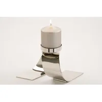 Fink Kerzenhalter TWISTER (LBH 23x10x14 cm) - silber -