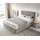 DeLife Boxspringbett Dream-Great 140x200 cm Mikrofaser Beige mit TFK Matratze und Visco Topper Boxspringbetten