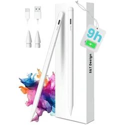 S&T Design Eingabestift Stift für iPad USB-C (2018-2024) Schnellladen für Apple iPads