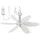 Sichler Haushaltsgeräte Mobiler Deckenventilator 43 cm Weiß