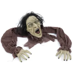 Halloween Figur Crawling Zombie - 140cm - mit letzter Kraft kriecht er aus der Erde - Figur formbar