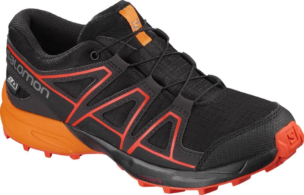 Salomon Speedcross CSWP Junior black/tangelo/cherry to Bergschuhe