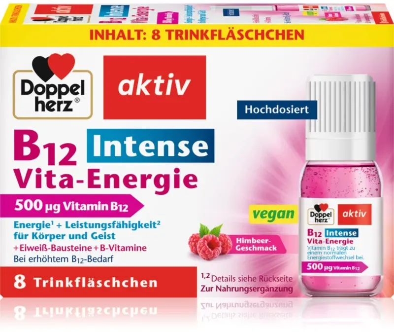 Doppelherz B12 Vita-Energie Intense Fläschchen zur Erhaltung von Energie und kognitiver Leistungsfähigkeit 8 St.