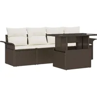 vidaXL Garten-Lounge-Set 5-tlg. braun