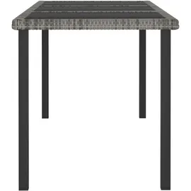 vidaXL Garten-Essgruppe 9-tlg. Grau