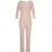 LASCANA Damen Umstandspyjama beige schwarz gepunktet Gr.32/34