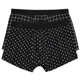 Jp1880 Boxershorts schwarz / weiß 4XL 2er Pack