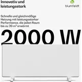 Blumfeldt ThermaTouch Konvektor | 2.000W Elektroheizung, Präziser Thermostat, 24h-Timer, IP24, Überhitzungsschutz, Wandmontage/Freistehen... | Weiß