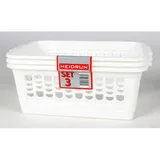 Heidrun 8x Körbchen 3er Set 30x20x11cm Aufbewahrung Korb Kisten Boxen Regal