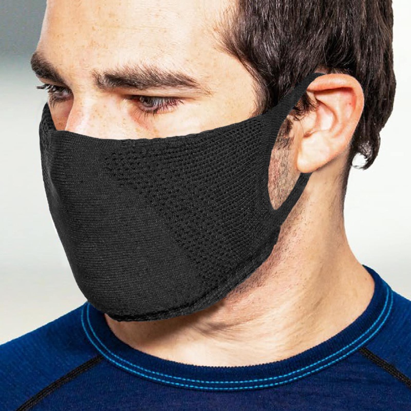 TRERE Social Mask Sportmaske Mund-Nasen-Bedeckung black M