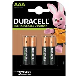 Duracell Akku AAA 750mAh B4 wiederaufladbar