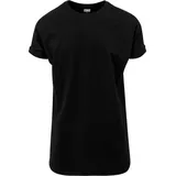 URBAN CLASSICS Long Shaped Turnup Tee - Schwarz - 3XL