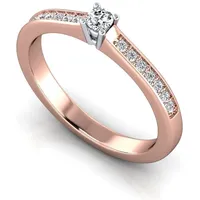 Verlobungsring VR05 750er Rot-/Weiflgold - 6760