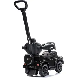 SUN BABY Rutscher Rutschauto Rutschfahrzeug Kinderauto mit Stange Spielzeug ab 1 Jahr Mercedes Benz G350d schwarz - Schwarz