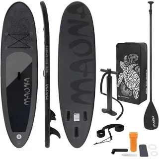 ECD Germany SUP Board Stand Up Paddle Board 308 x 78 x 10 cm schwarz