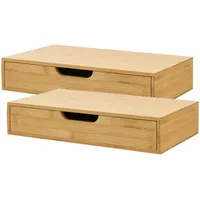 [en.casa] Wandregal 40 x 24 x 8 cm Beige