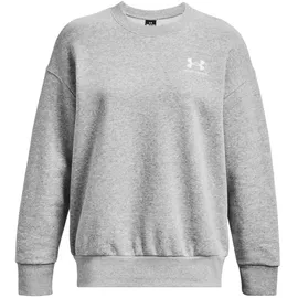 Under Armour Essential OverSized Fleece Shirt Damen 012 mod gray light heather/white S