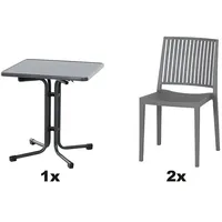 Siena Garden Urban Lights Set 3-tlg. Grau