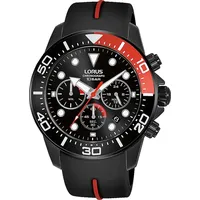 Lorus RT347JX9 Chronograph für Herren Schwarz/Rot