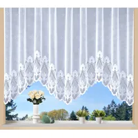 WECKBRODT Gardine »Weimar«, (1 St.), Jacquard, Bogenstore, floral, Halbtransparent,