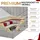 MKS Meble Boxspringbett 200 x 200 cm H4 Weiß