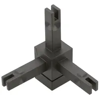 Hettich Cadro Knoten 3-fach 3D inkl. hv schwarz matt