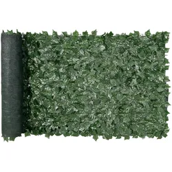 VEVOR Sichtschutzzaun 99x249cm künstlicher grüner Sichtschutz Efeuzaun mit Netzgeweberückseite und verstärkter Verbindung künstliche Hecken mit Weinblättern als Dekoration für Garten und Hof