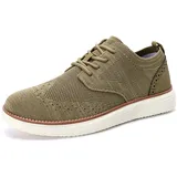 Herren Anzugschuhe Atmungsaktiv Gestrickter Stoff Schnürhalbschuhe Casual Schuhe Memory Foam Insole Leichte Außensohle Moderne Klassische Schuhe EU39-47 - 47 EU