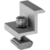 10 Solar PV Endklemme 30mm Modulhöhe I Modulklemme für Solarmodule, mit Schrauben, Silber