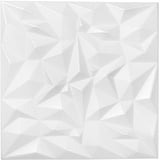 Nord Plus - Wandpaneele aus Styropor 3D Paneele für Decke Dekor Wandverkleidung Paneele (Crystal White, 12)