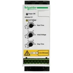 Schneider Electric ATSU01N212LT Sanftanlasser für Asynchronmotor, ATSU01, 12A, 200-480V, 2, 2-5, 5 KW