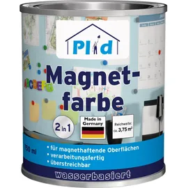 Plid Plid, Spezialfarbe, Magnetfarbe 0,75L Anthrazitgrau für ca. 4m2/ Magnet Farbe Magnetlack Magnetwand