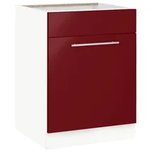 WIHO KÜCHEN Spülenschrank »Flexi2«, Breite 60 cm rot