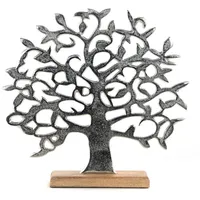 DESIGN DELIGHTS Skulptur Silber, Metall, 38x37x8 cm, Dekoration, Skulpturen