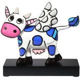 Goebel Flying Cow Sammlerfigur Romero Britto aus Porzellan in Bunten Farben, Maße: 20cm x 9cm x 19cm, 66-453-10-1